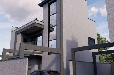 Sobrado com 3 dormitórios à venda, 148 m² por r$ 1.070.000 - hauer - curitiba/pr