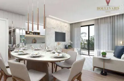 Apartamento no terrasse élégant com 2 dormitórios à venda, 90 m² por r$ 1.040.000 - ahú - curitiba/pr