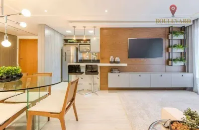 Apartamento no créatif com 3 dormitórios e 2 vagas à venda, 94 m² por r$ 1.190.000 - vila izabel - curitiba/pr
