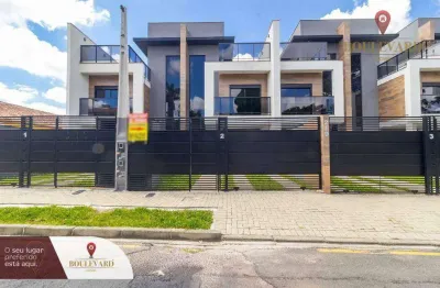 Sobrados novos com 3 dormitórios à venda, 142 m² por r$ 1.149.000 - uberaba - curitiba/pr