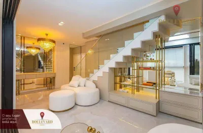 Cobertura assinada por cris versan com 2 suítes à venda, 139 m² por r$ 2.400.000 - cabral - curitiba/pr