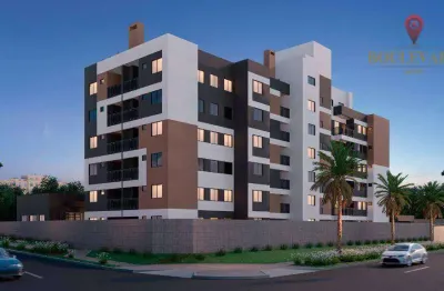 Apartamento garden novo com 2 dormitórios à venda, 48 m² por r$ 444.000 - novo mundo - curitiba/pr
