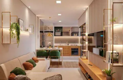 Apartamento novo com 2 dormitórios à venda, 45 m² por r$ 408.000 - novo mundo - curitiba/pr