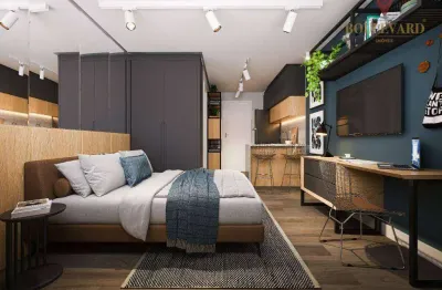 Studio no joy living com 1 dormitório à venda, 21 m² por r$ 368.674 - centro - curitiba/pr