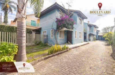 Sobrado semi-mobiliado em condomínio fechado com 3 dormitórios à venda, 120 m² por r$ 640.000 - uberaba - curitiba/pr
