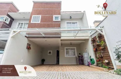 Sobrado em condomínio fechado com 3 dormitórios à venda, 144 m² por r$ 730.000 - xaxim - curitiba/pr