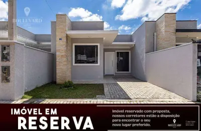 Casa térrea em condomínio fechado com 3 dormitórios à venda, 60m² por R$ 350.000 - Gralha Azul - Fazenda Rio Grande/PR