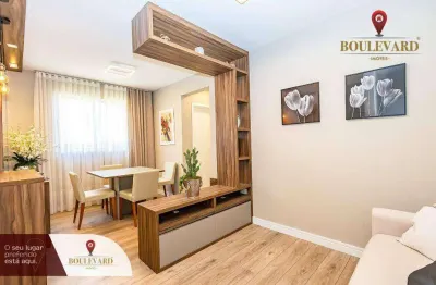 Apartamento no residencial internacional com 1 dormitório à venda, 36 m² por r$ 221.537 - lamenha pequena - almirante tamandaré/pr