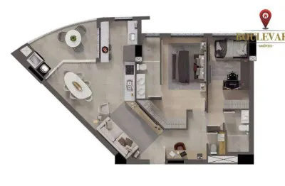 Apartamento no gran solare residenziale com 2 dormitórios à venda, 100 m² por r$ 1.312.266 - cristo rei - curitiba/pr