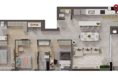Apartamento no gran solare residenziale com 3 dormitórios à venda, 128 m² por r$ 1.826.402 - cristo rei - curitiba/pr