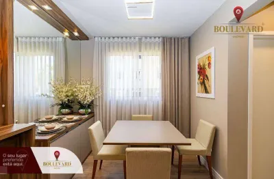 Apartamento no residencial internacional com 2 dormitórios à venda, 52 m² por r$ 299.070 - lamenha pequena - almirante tamandaré/pr