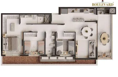 Apartamento com 3 dormitórios à venda em piçarras/sc, 98 m², por r$ 1.557.917,56 - blue one home club - construtora rogga