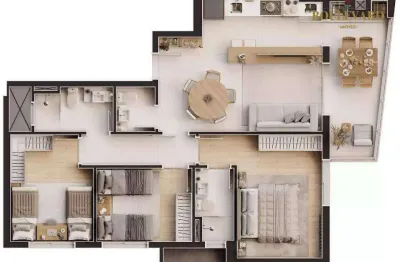Apartamento com 3 dormitórios à venda em balneário piçarras/sc, 107 m², por r$ 1.753.774,98 - maui home club - construtora rogga