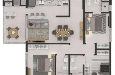 Apartamento com 3 dormitórios à venda em penha/sc, 105 m², por r$ 1.483.478,35 - bersi home club - construtora rogga