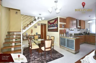 Cobertura no residencial everest com 3 dormitórios à venda, 129 m² por r$ 694.900 - uberaba - curitiba/pr