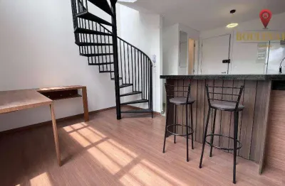 Loft no edifício twin com 1 dormitório à venda, 35 m² por r$ 487.000 - portão - curitiba/pr