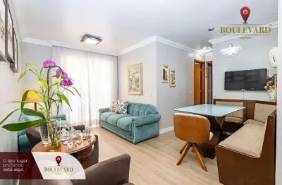 Apartamento no condomínio porto feliz, com 3 dormitórios à venda, 72 m² por r$ 385.000 - bairro alto - curitiba/pr