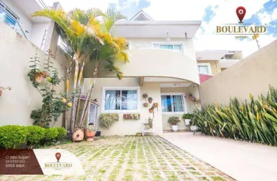 Sobrado de rua com 3 dormitórios à venda, 155 m² por r$ 959.000 - uberaba - curitiba/pr