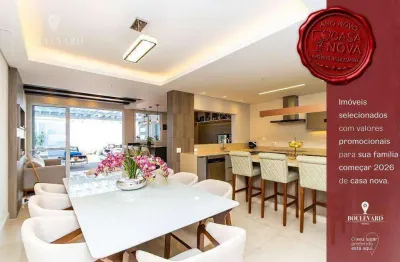 Sobrado mobiliado com 3 dormitórios à venda, 210 m² por r$ 1.790.000 - pineville - pinhais/pr