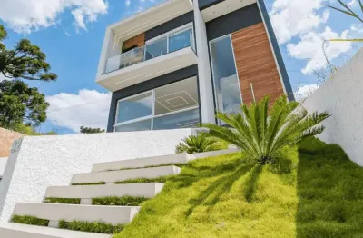 Santa cândida, cond. reserva bonvini,  3 suítes, 5 vagas,  casa nova 350m², à venda, curitiba, pr