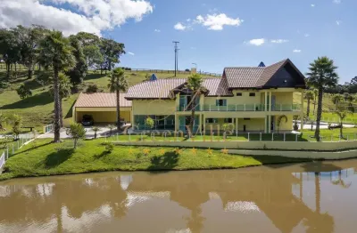 São josé dos pinhais, haras cinematográfica, 90.000m², 5 suítes, lago, tanque de peixes, poço artes