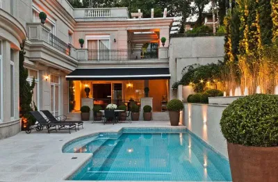 Parque tingui mansão com elevador, 4 suítes, 10 vagas de garagem com 777m² , curitiba, pr