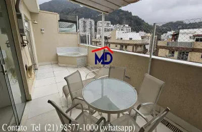 Botafogo, cobertura, 2 suites, 2 vagas, terraço com vista urbana do bairro