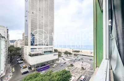 Estúdio com vista para a praia de copacabana ? andar alto, pronto para morar ou alugar
