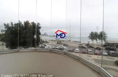 Locação, posto 6, avenida atlântica, frontal, 2 qtos mais 1 escritorio, 100m², reformado
