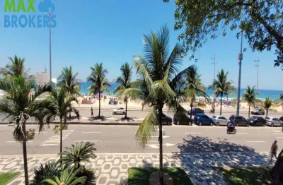 Apartamento garden à venda no leblon, frontal mar, 4 quartos, suíte, 2 vagas