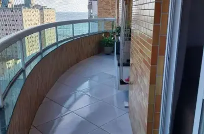 Apartamento para locação no canto do forte – vista lateral para o mar!