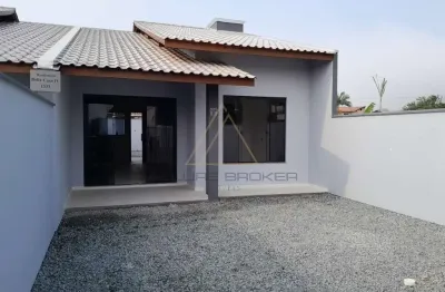 Casa em construção, 2 dormitórios, sendo 1 suíte, itajuba, barra velha-sc