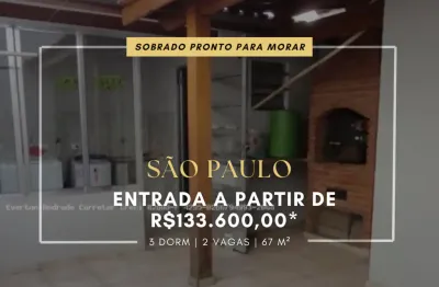 Sobrado para venda no jardim das oliveiras, são paulo-sp- entrada de 133.600,00