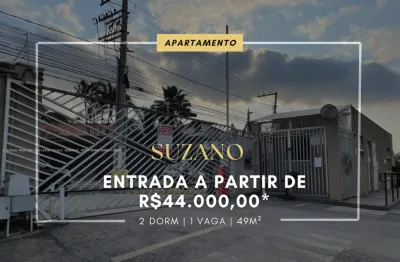 Apartamento mobiliado para venda em suzano próximo ao shopping - entrada de 44.000,00 - parque santa rosa