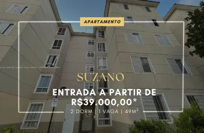 Apartamento para venda em suzano 39.000,00 de entrada - parque santa rosa