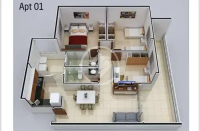 Apartamento com 3 quartos à venda no Horto, Ipatinga 