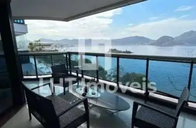 Maravilhoso apartamento frente mar, 4 quartos, 236m², para locação ou venda na boa viagem em niterói-rj