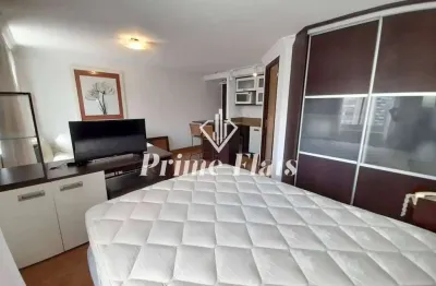 Flat disponível para locação no transamérica prime international plaza, com 26m², 1 dormitório e 1 vaga