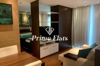 Flat disponível para locação no edifício mandarim no brooklin, com 50m², 1 dormitório e 1 vaga