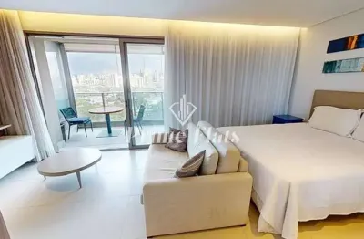 Flat disponível para locação no vhouse por jfl living, com 44m², 1 dormitório, e 1 vaga de garagem