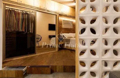 Flat disponível para venda no contemporâneo home e service, com 42m², 1 dormitório e 1 vaga