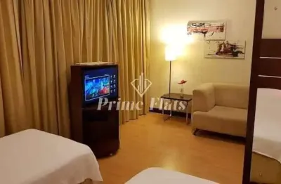 Flat disponível para venda no transamérica executive chácara santo antônio, com 28m², 1 dormitório e 1 vaga