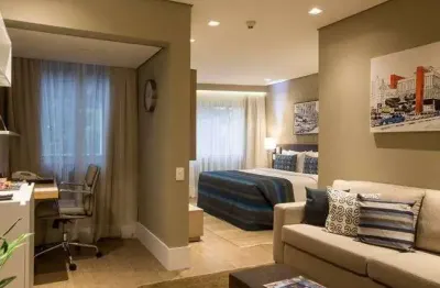 Flat disponível para venda no hotel transamérica berrini, com 34m², 1 dormitório e 1 vaga de garagem