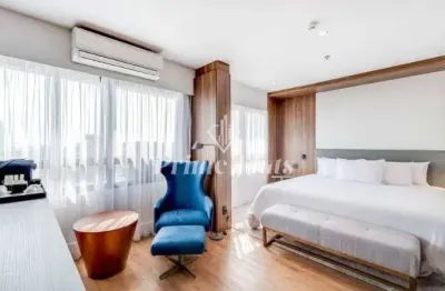 Flat disponível para venda no hotel paulista são paulo, com 30m², 1 dormitório e 1 vaga