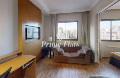 Flat disponível para locação no The World Executive Flat na Vila Olímpia, com 30m², 1 dormitório e 1 vaga de garagem