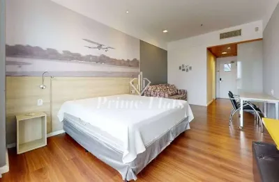 Flat disponível para locação no wyndham garden convention nortel, com 35m², 1 dormitório e 1 vaga de garagem