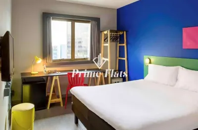 Flat disponível para venda no ibis styles sp faria lima, com 18m², 1 dormitório e 1 vaga de garagem