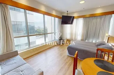 Flat disponível para locação no wyndham garden convention nortel, com 32m², 1 dormitório e 1 vaga