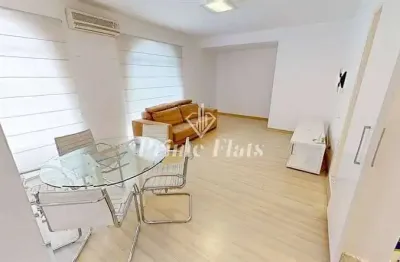 Flat disponível para locação no saint régis no jardim paulista, com 70m², 1 dormitório e 1 vaga de garagem