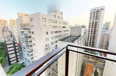 Flat disponível para locação no flat london residence service no jardim paulista, com 42m², 1 dormitório e 1 vaga de garagem